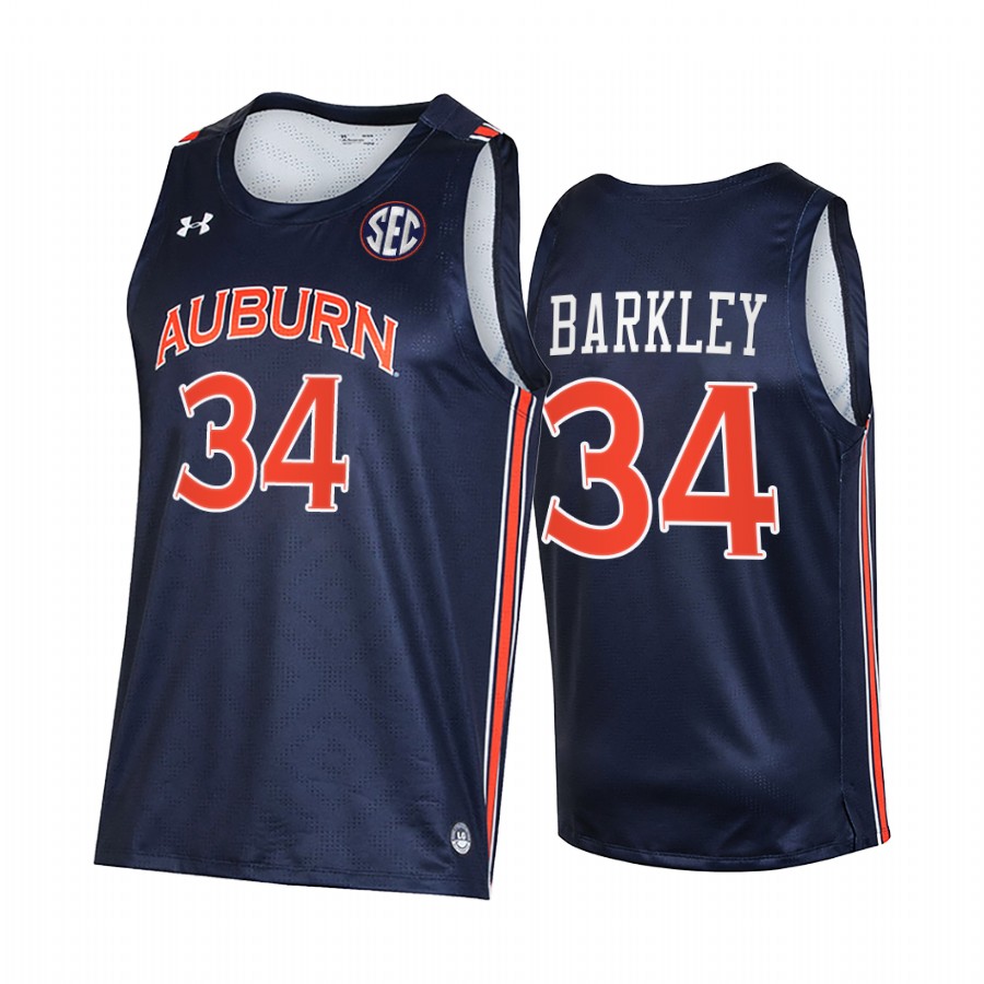 Charles Barkley Auburn Tigers Navy Jersey College Alumni