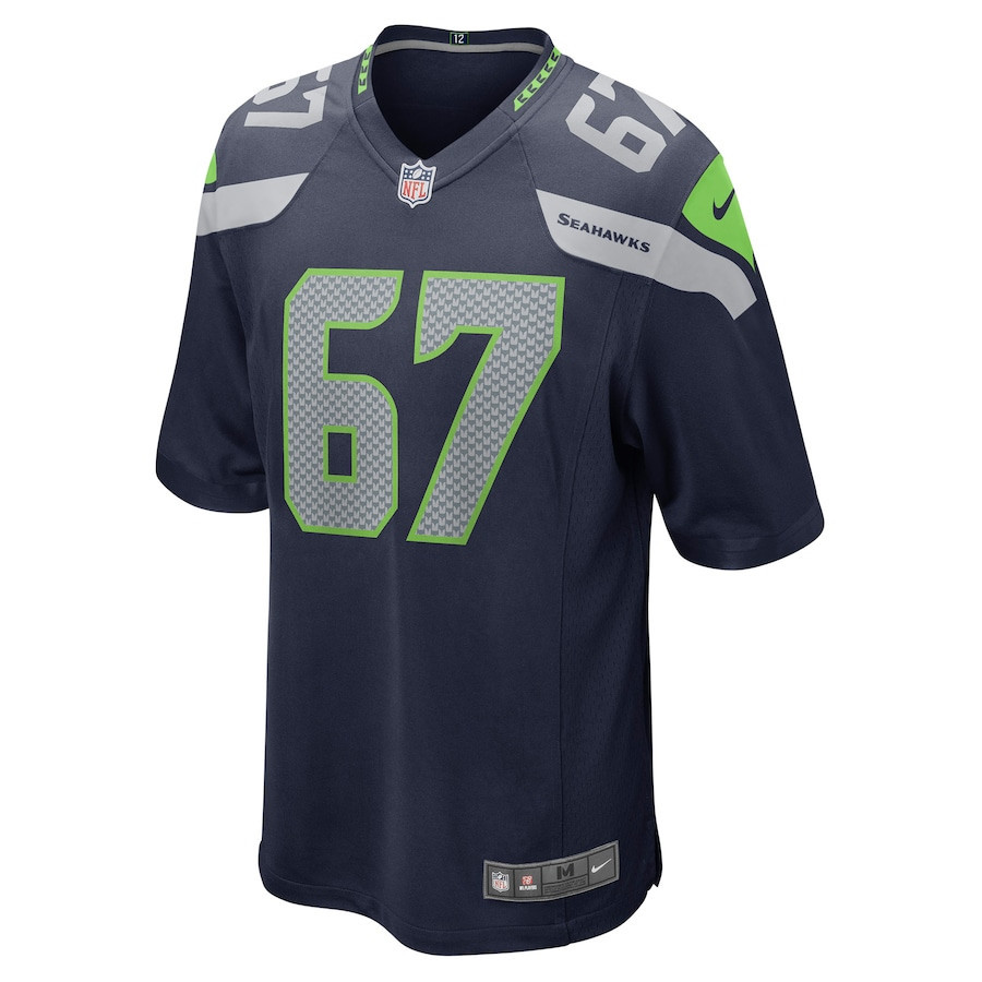 Charles Cross 67 Seattle Seahawks 2022 Draft First Round Pick Game Stitched Jersey In College Navy
