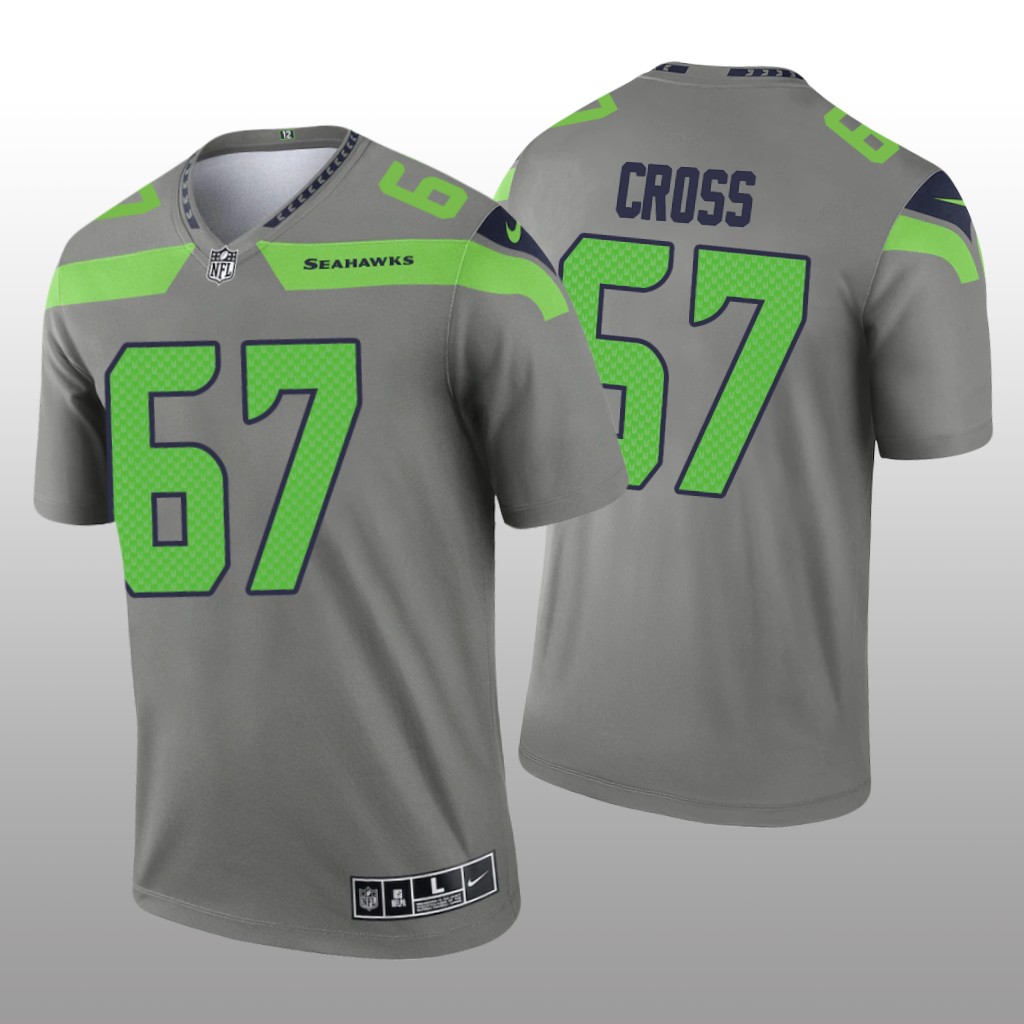 Charles Cross Seattle Seahawks Steel Jersey Inverted Legend – Men’s