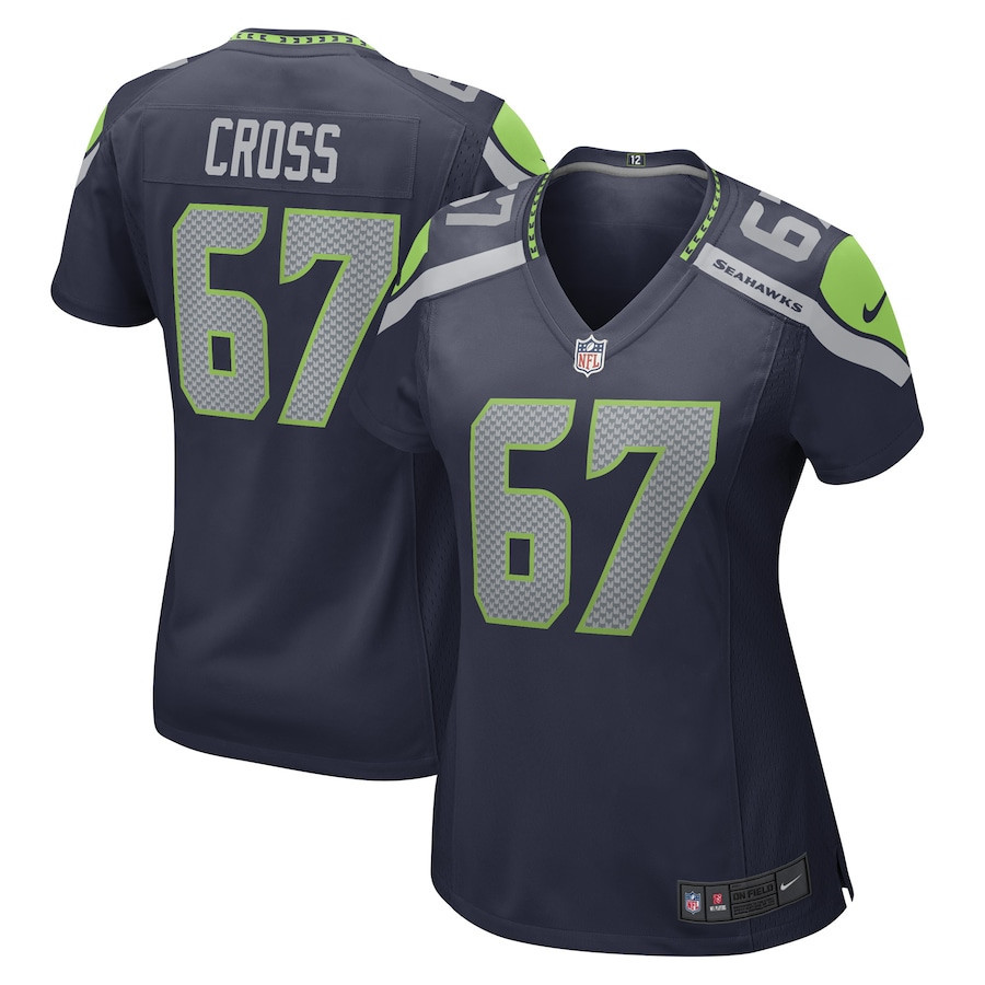 Charles Cross Seattle Seahawks Women’s Stitched Jersey – College Navy