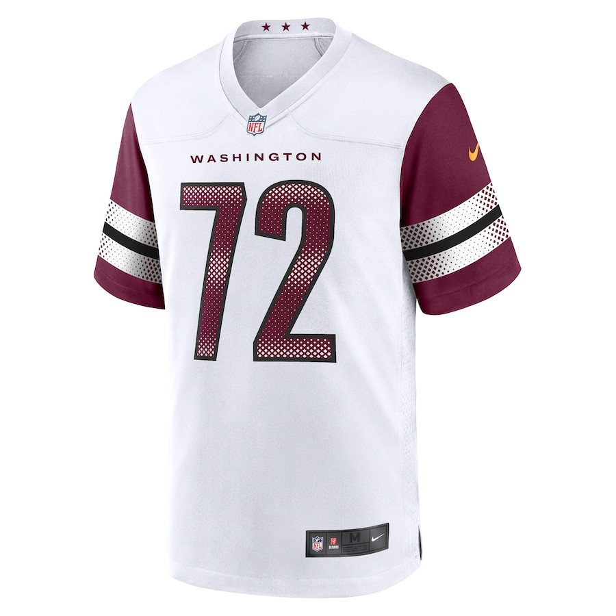 Charles Leno Jr. 72 Washington Commanders Away Game Player Stitched Jersey – White