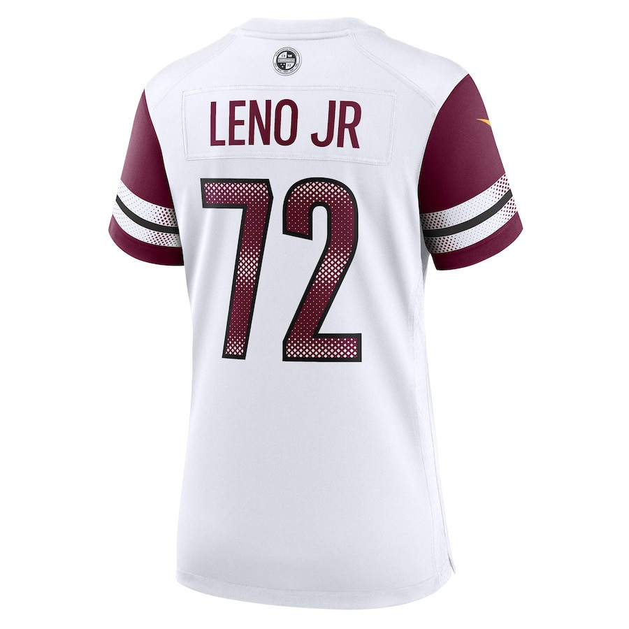 Charles Leno Jr. 72 Washington Commanders Women’s Away Game Player Stitched Jersey – White