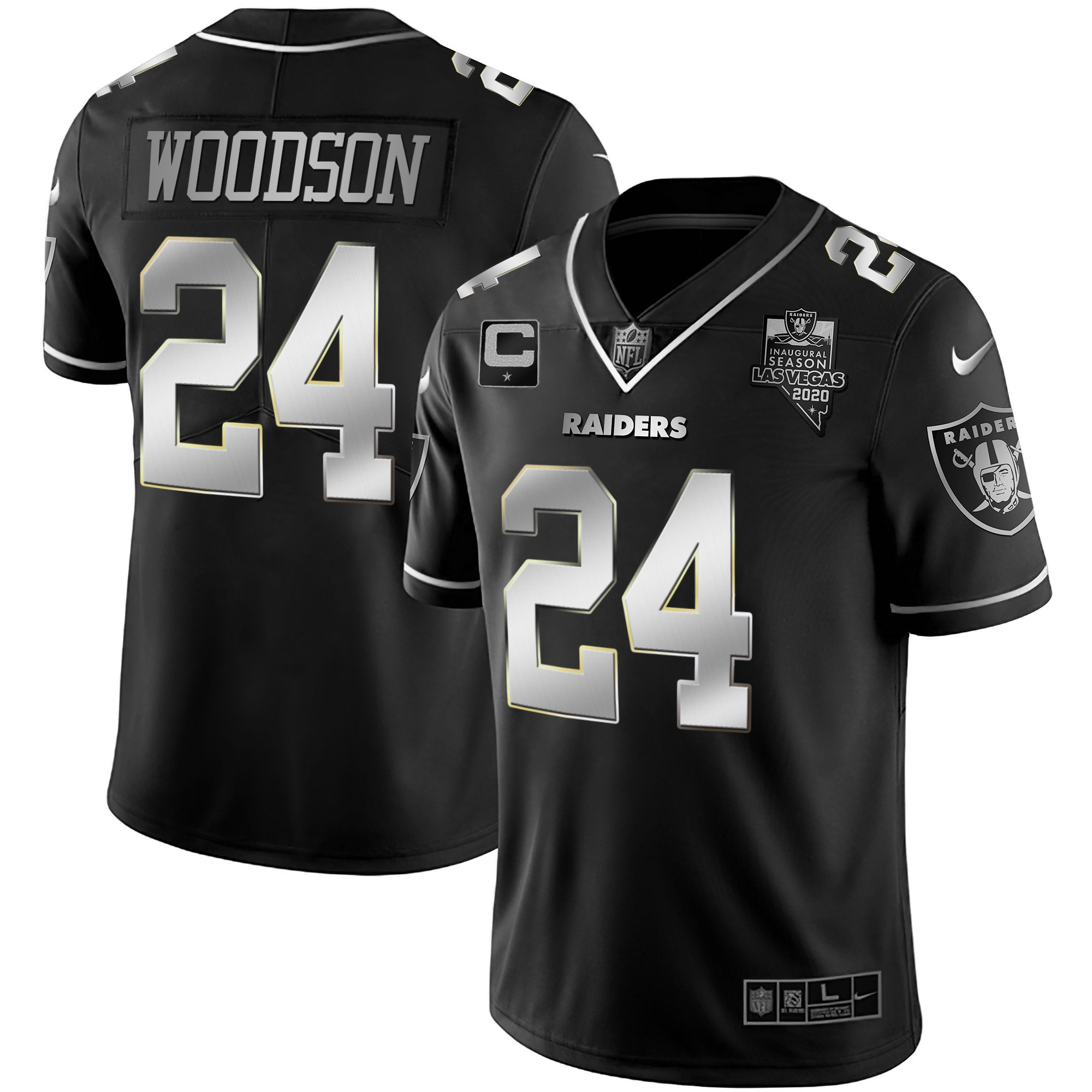 Charles Woodson Men's Las Vegas Raiders Vapor Gold Silver Limited Jersey - All Stitched 