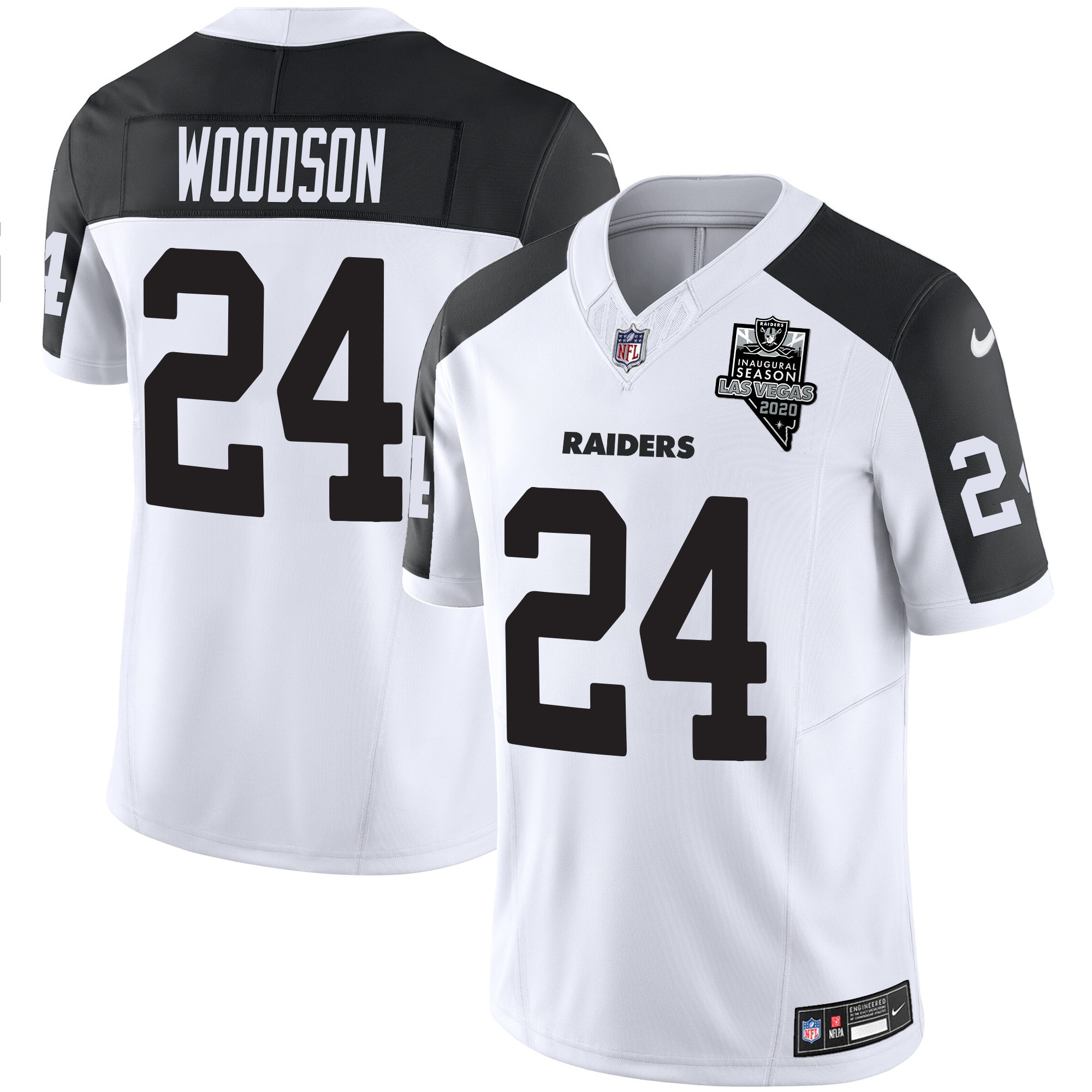 Charles Woodson Men's Las Vegas Raiders Vapor Limited Inverted Jersey - All Stitched 