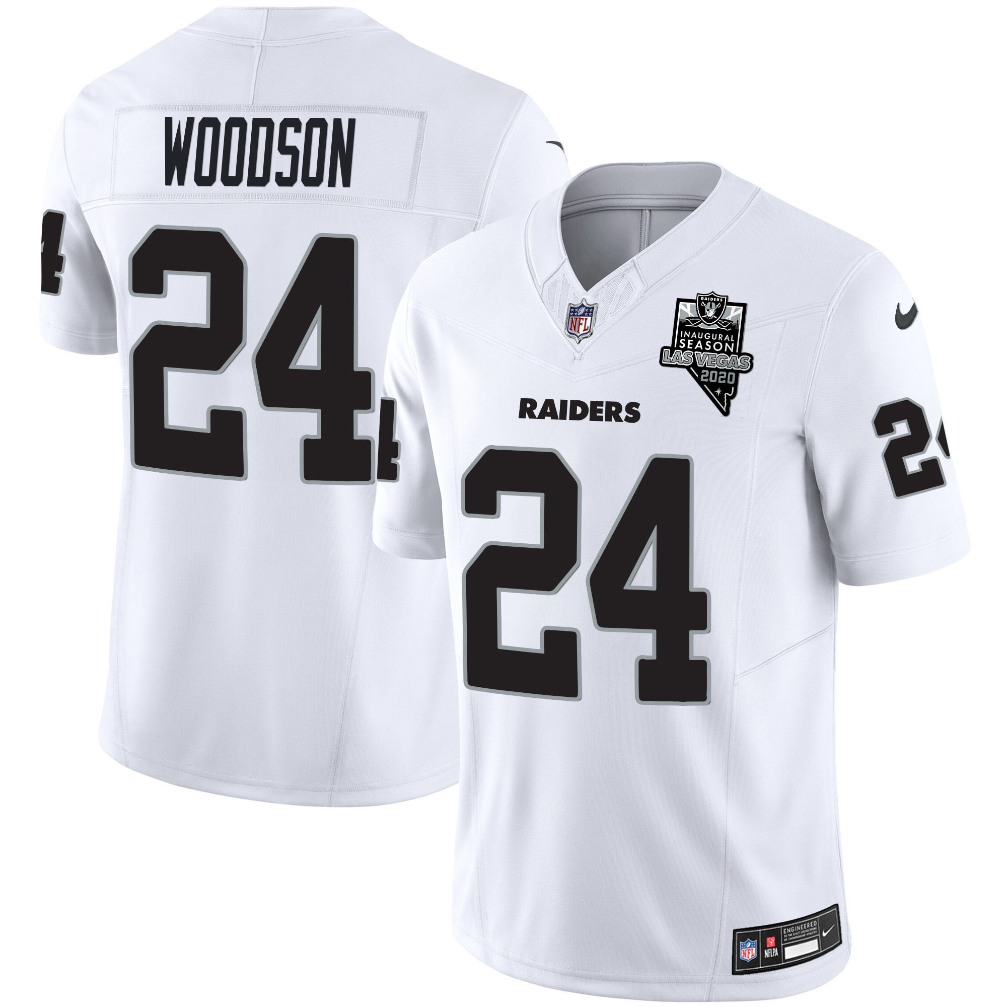 Charles Woodson Men's Las Vegas Raiders Vapor Limited White Jersey - All Stitched 