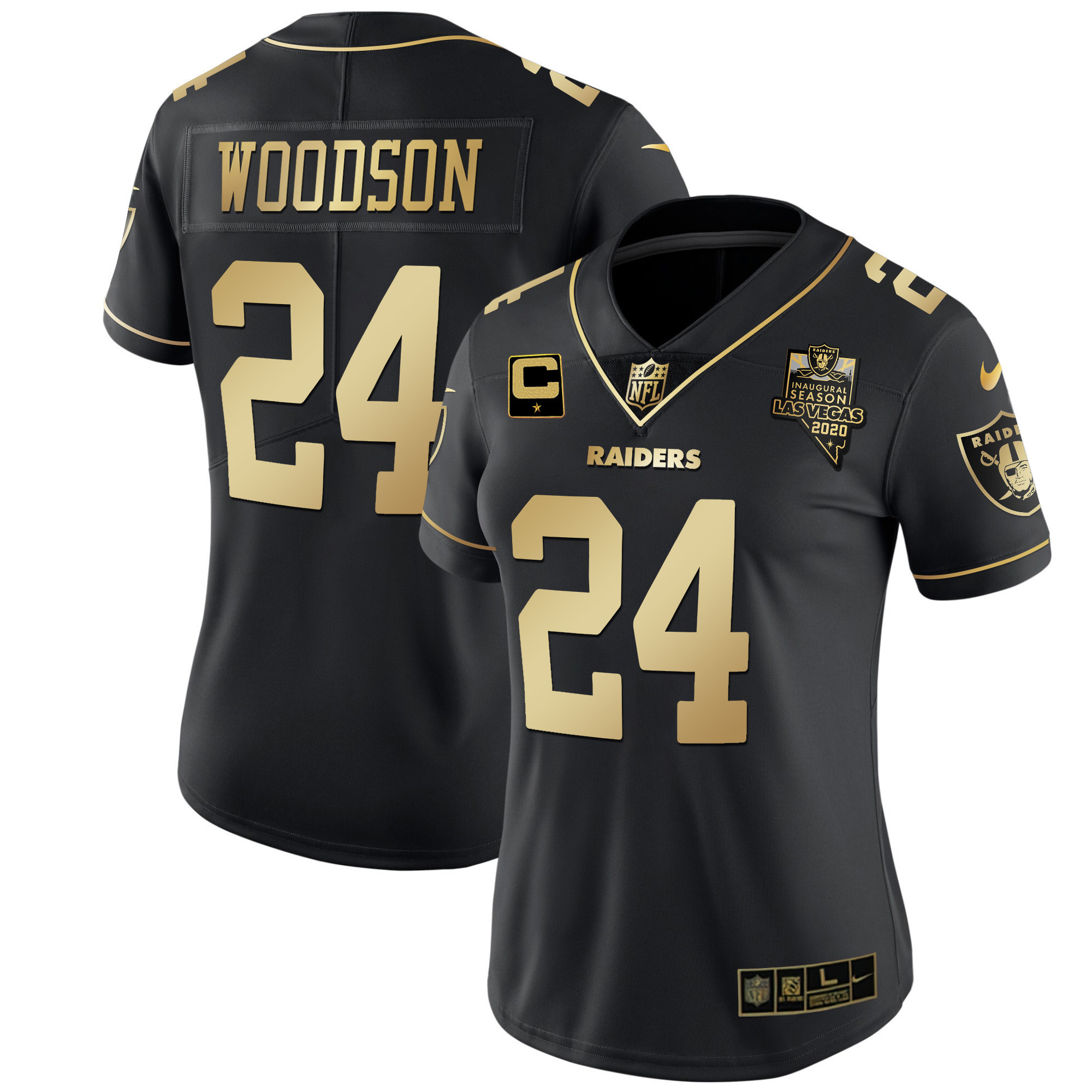 Charles Woodson Women's Las Vegas Raiders Vapor Gold Gold Limited Jersey - All Stitched 