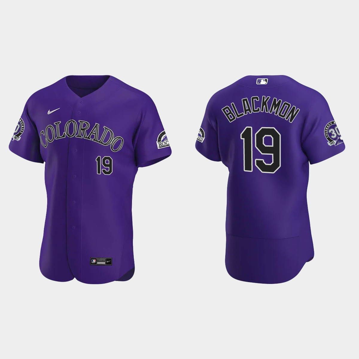 Charlie Blackmon Colorado Rockies 30th Anniversary Jersey - Purple