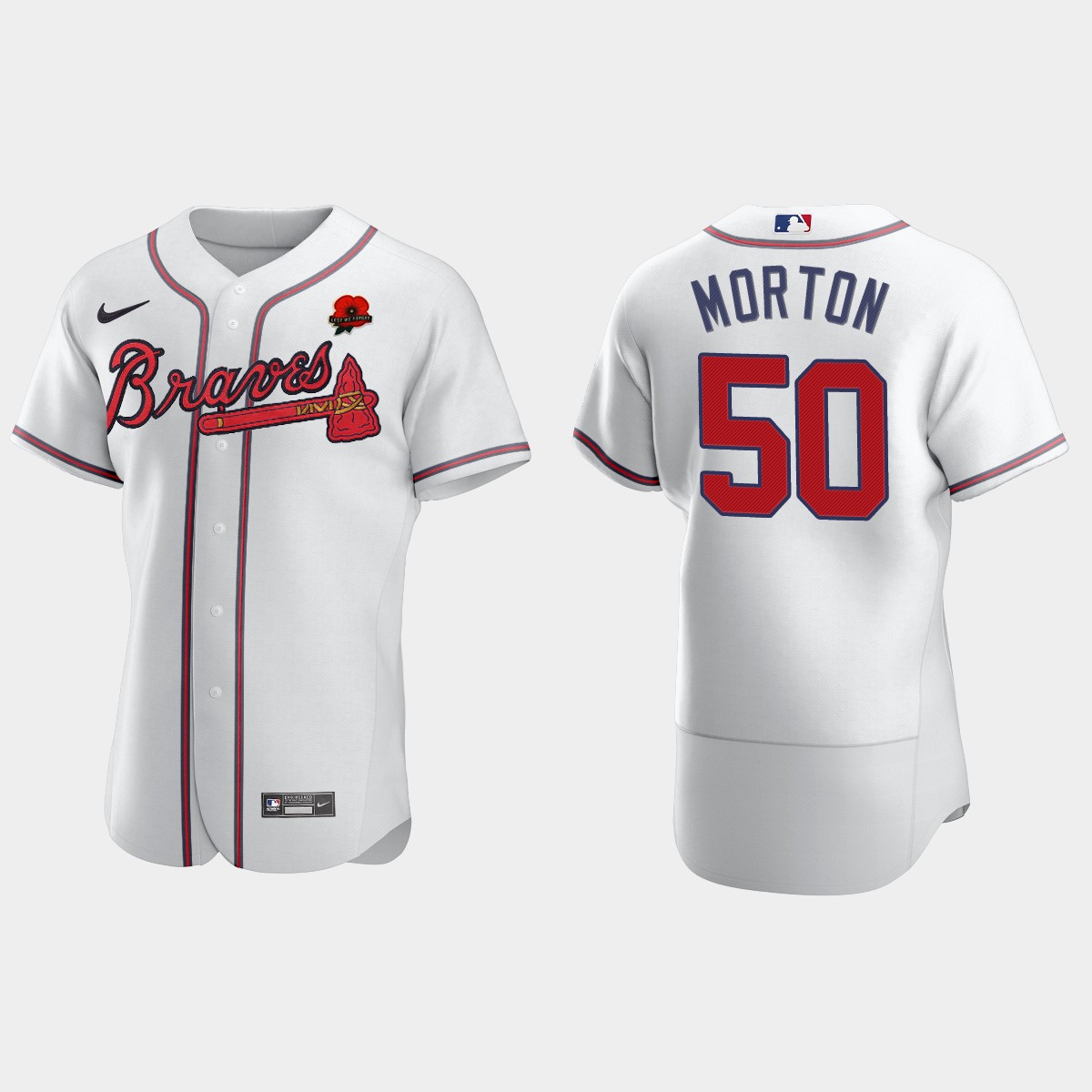 Charlie Morton Atlanta Braves 2021 Memorial Day Jersey - White