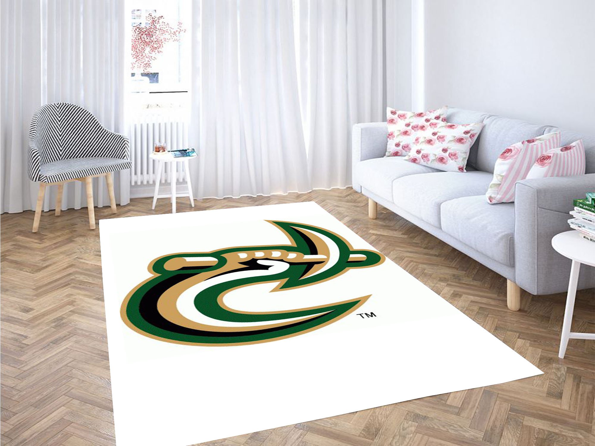 Charlotte 49ers Baseball Carpet Rectangle Rug