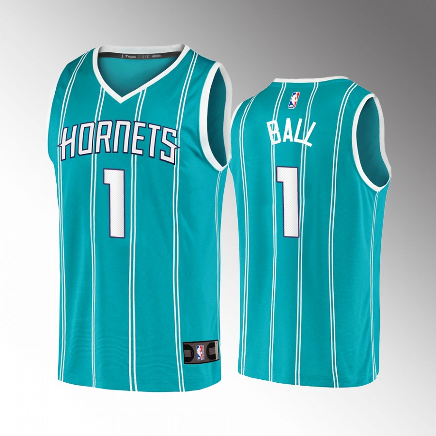 Charlotte Hornets #1 LaMelo Ball Icon Jersey 2022  Teal