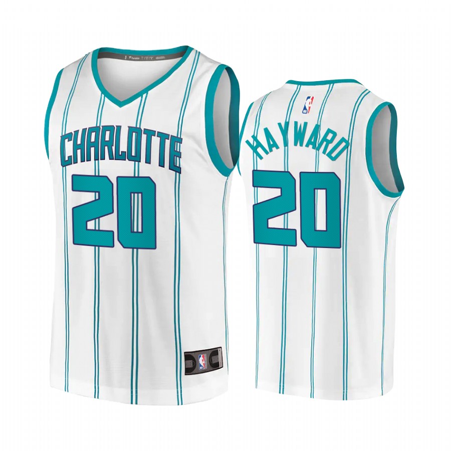 Charlotte Hornets #20 Gordon Hayward Jersey 2020-21  Association White 2020 Trade