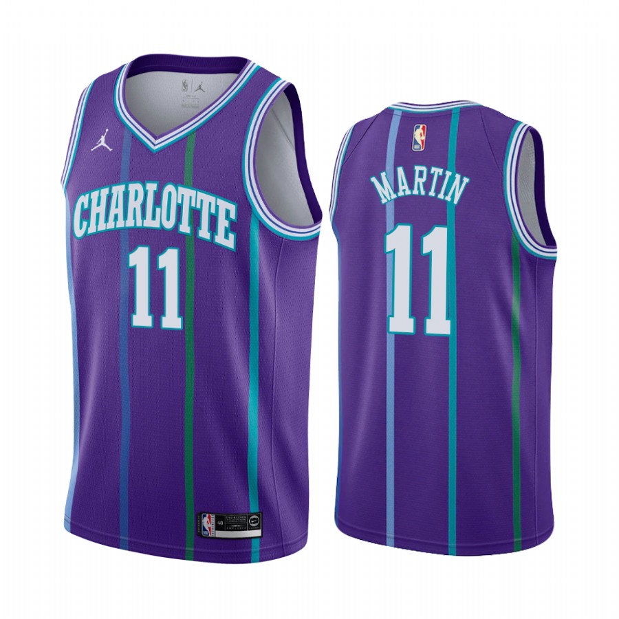 Charlotte Hornets Cody Martin Purple 2019-20 Classic Jersey