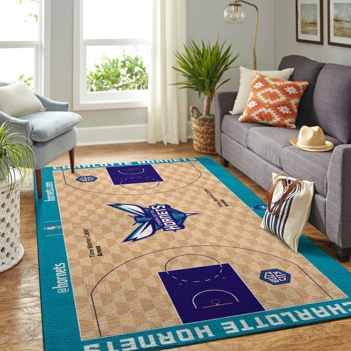 Charlotte Hornets Living Room Area Rectangle Rug