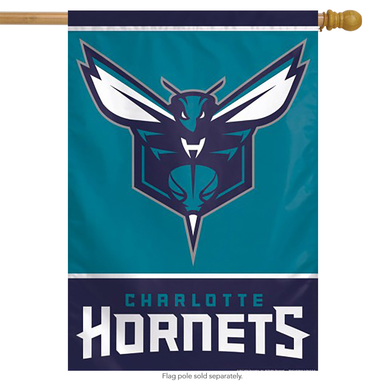 Charlotte Hornets Vertical NBA Garden Flag, House Flag