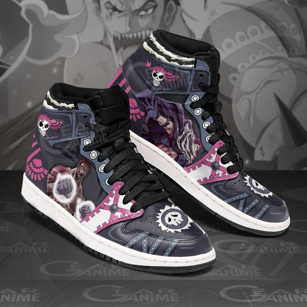 Charlotte Katakuri Fight JD1s Sneakers Anime One Piece Shoes, Air Jordan Hightop