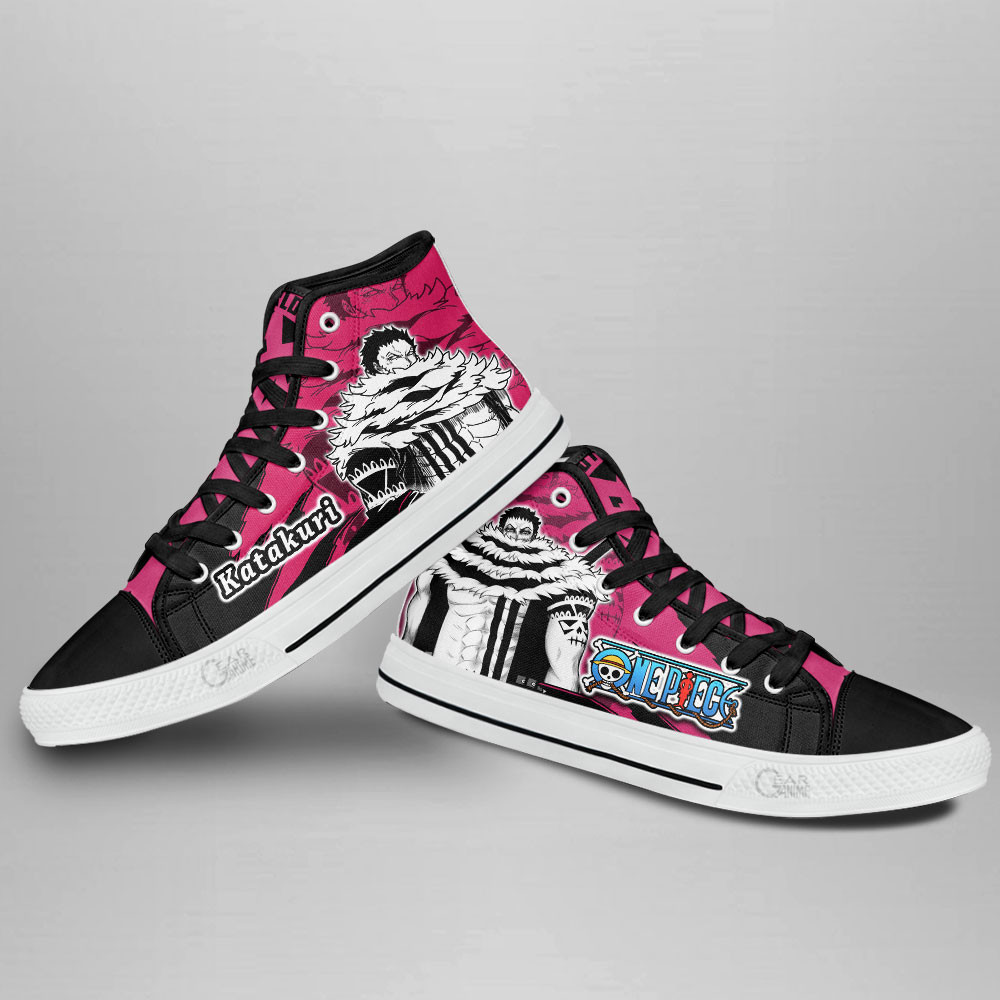Charlotte Katakuri High Top Shoes One Piece Custom Anime Sneakers Mix Manga