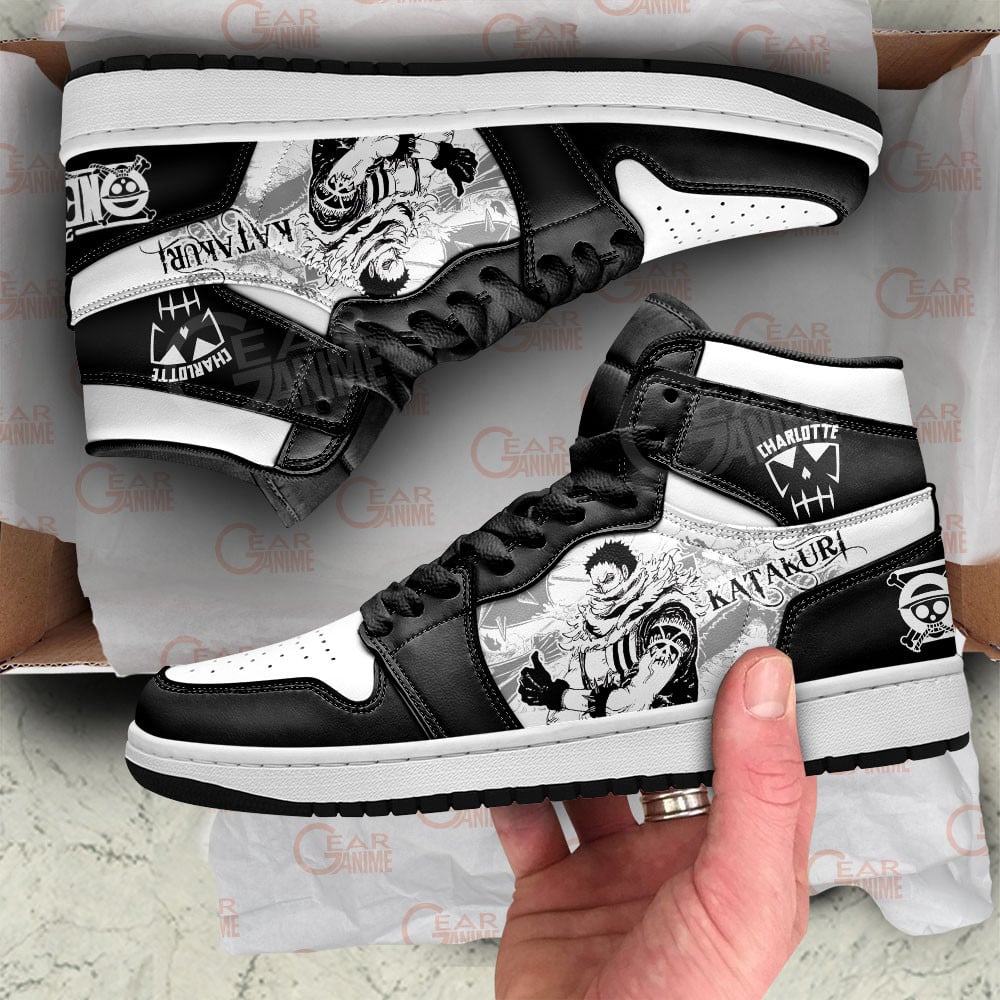 Charlotte Katakuri JD1s Sneakers One Piece Shoes Manga Style, Air Jordan Hightop