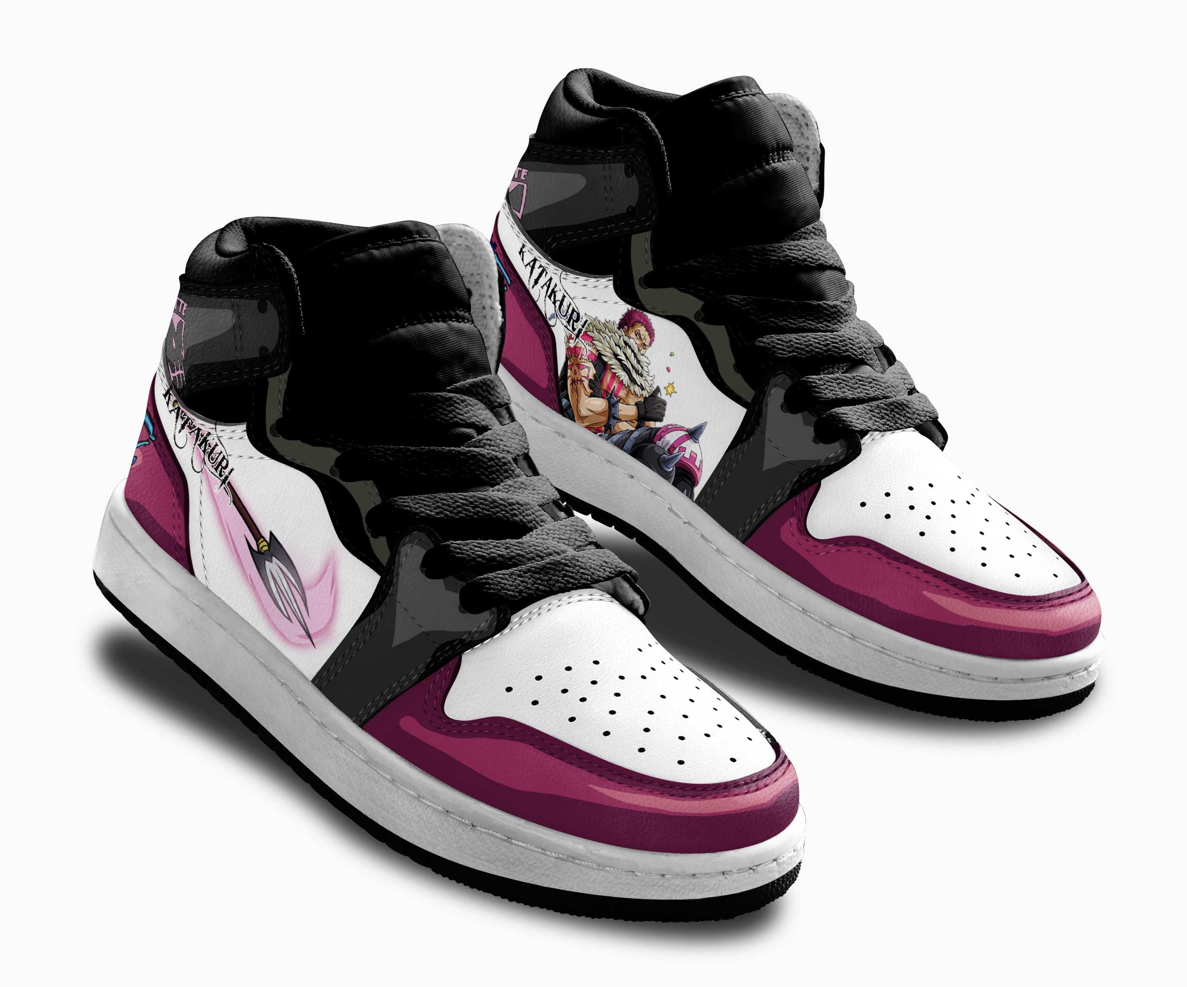 Charlotte Katakuri Kids Sneakers Custom One Piece Anime Shoes For Kids