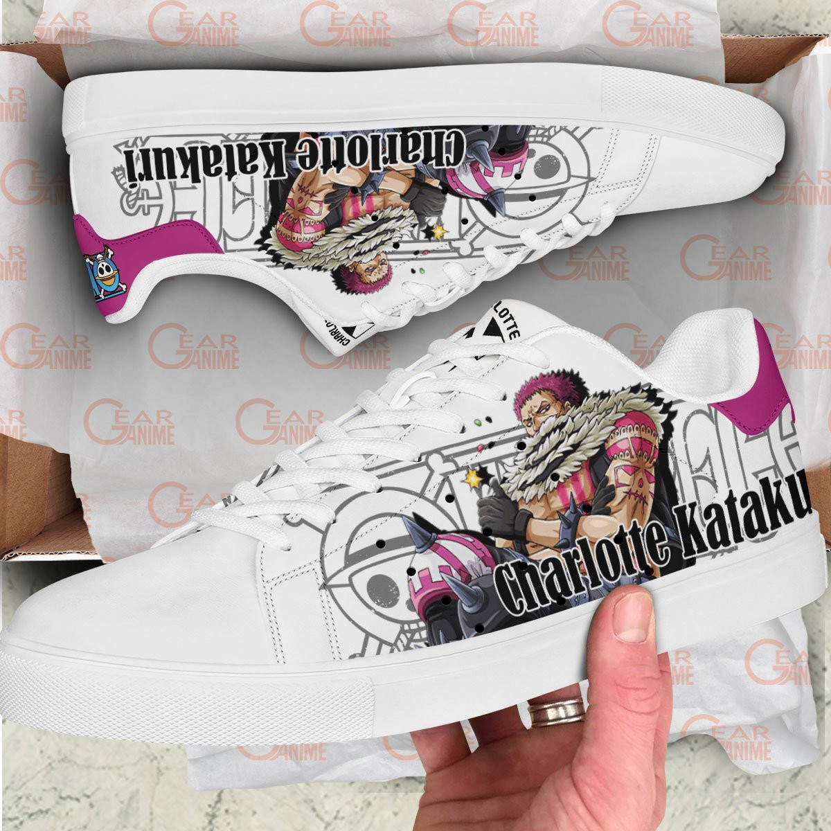 Charlotte Katakuri Skate Sneakers Custom Anime One Piece Shoes