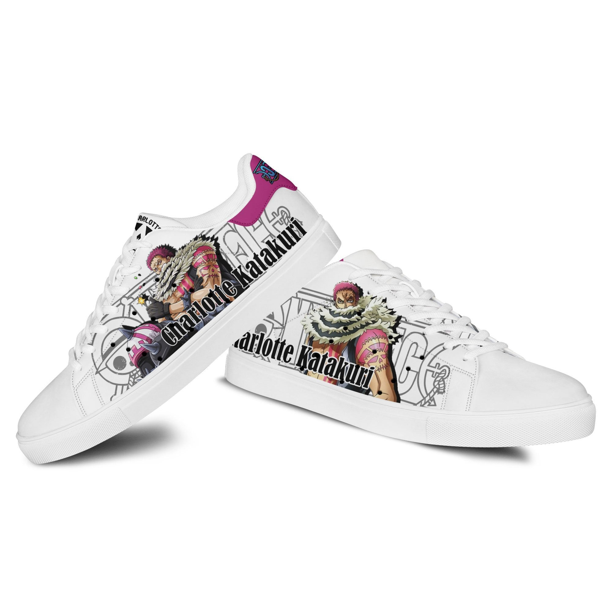 Charlotte Katakuri Skate Sneakers Custom Anime One Piece Shoes