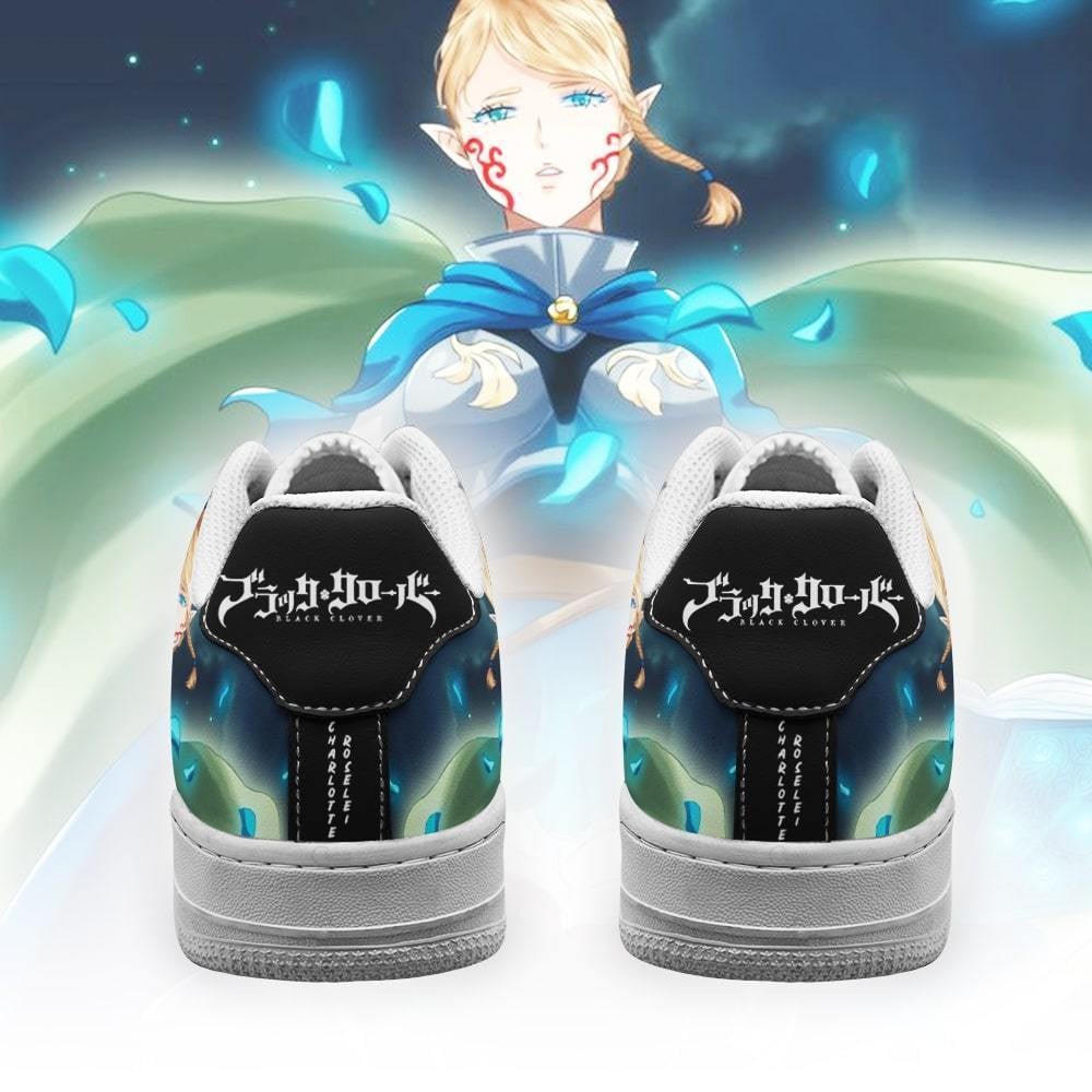 Charlotte Roselei Sneakers Black Clover Anime Shoes Fan Gift