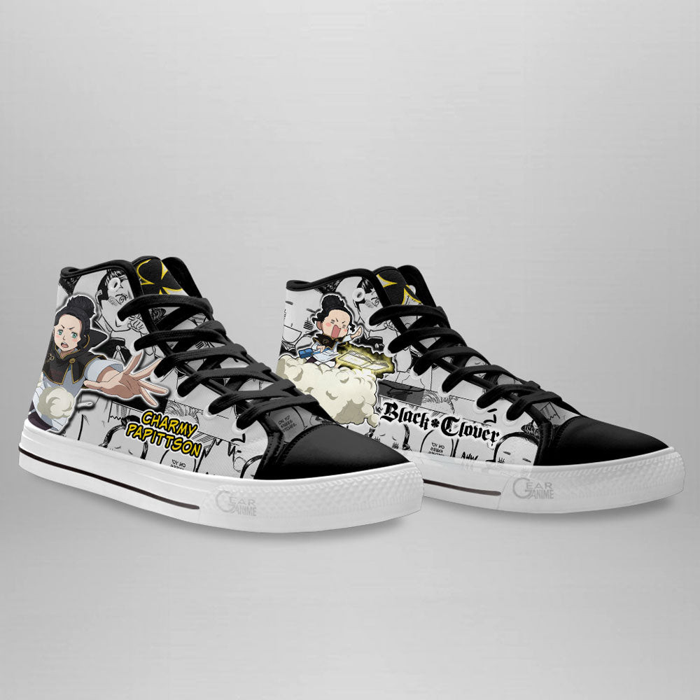 Charmy Papittson High Top Shoes Custom Black Clover Anime Sneakers