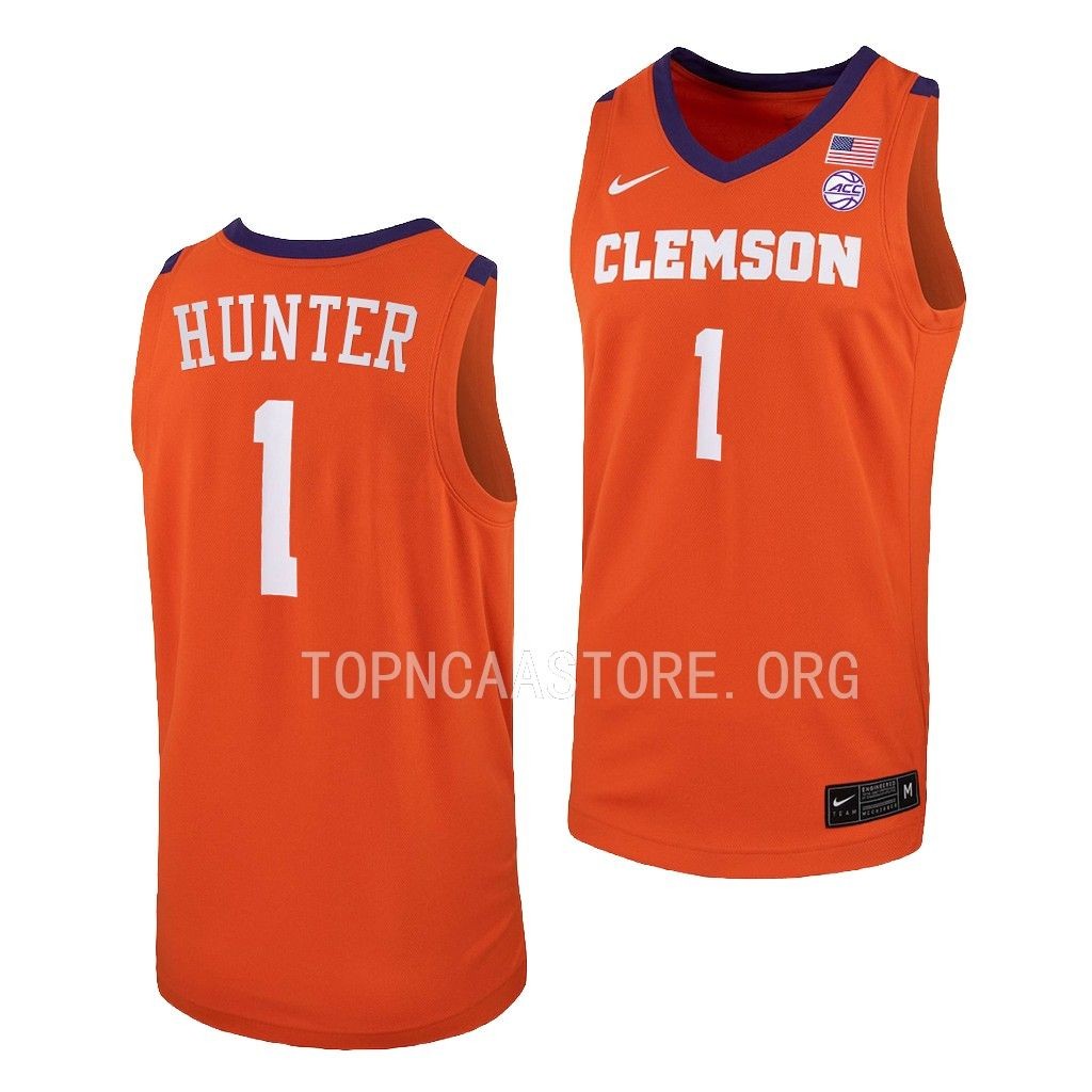 Chase Hunter #1 Clemson Tigers College Jersey Orange
