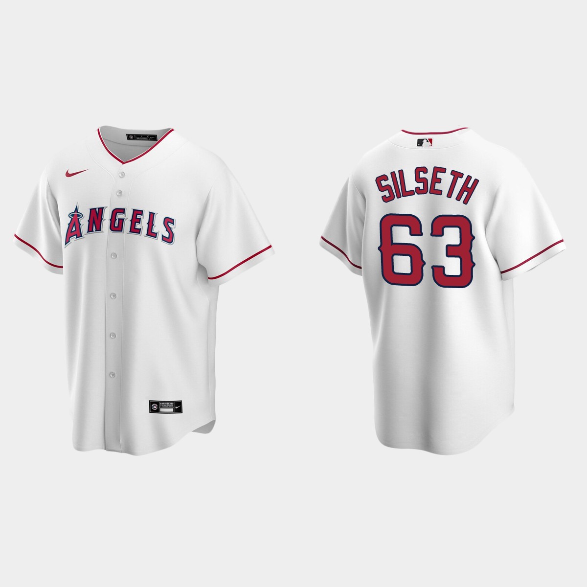 Chase Silseth Los Angeles Angels Home Jersey - White