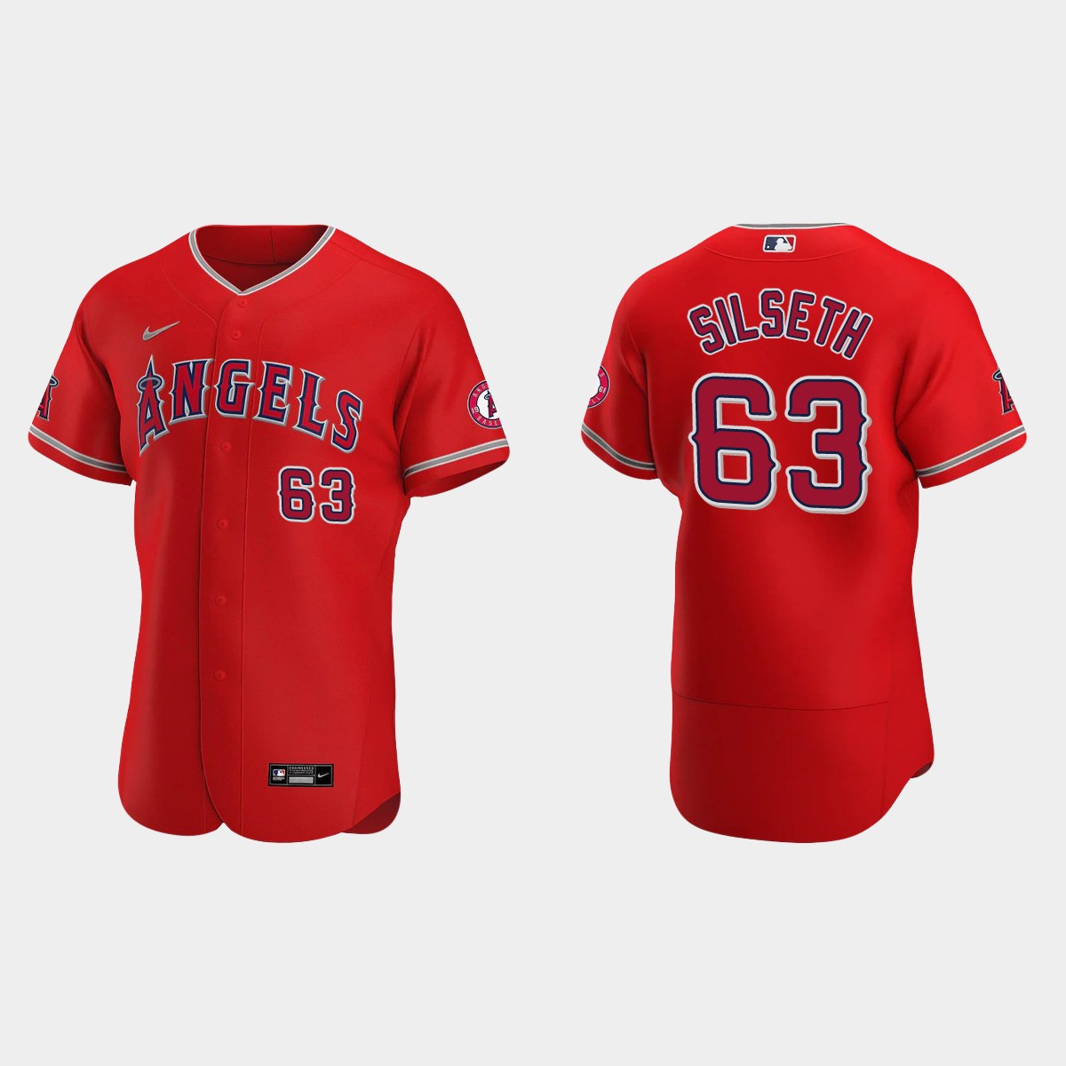 Chase Silseth Los Angeles Angels Jersey - Red