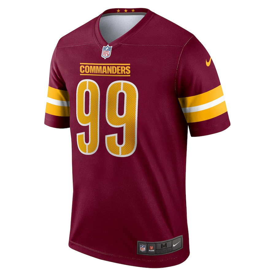 Chase Young 99 Washington Commanders Legend Stitched Jersey – Burgundy