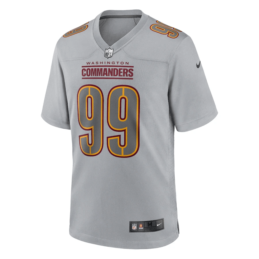 Chase Young 99 Washington Commanders Men Atmosphere Fashion Game Stitched Jersey – Gray