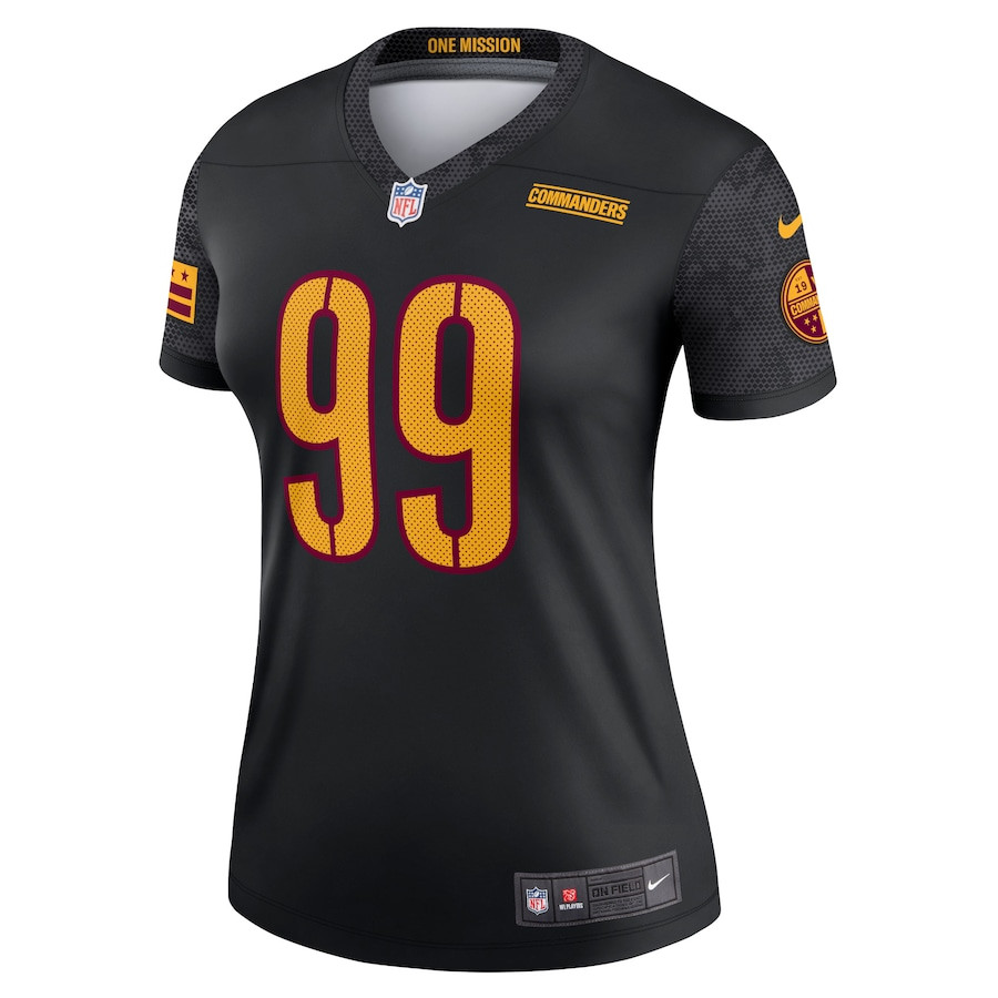 Chase Young 99 Washington Commanders Women’s Alternate Legend Stitched Jersey – Black