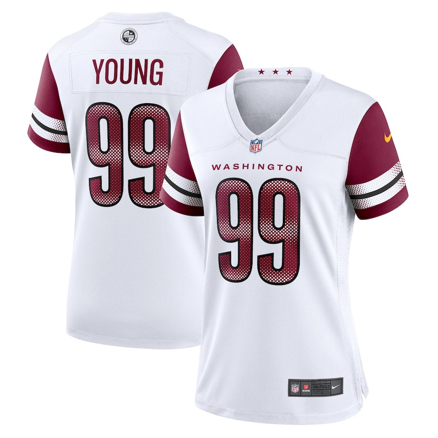 Chase Young 99 Washington Commanders Women’s Game Stitched Jersey – White