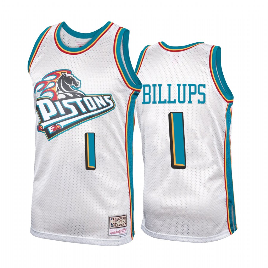 Chauncey Billups #1 Detroit Pistons Platinum Hardwood Classics Jersey