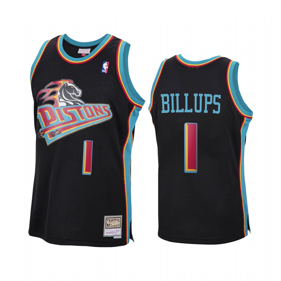 Chauncey Billups Detroit Pistons Black Jersey Reload Hardwood Classics