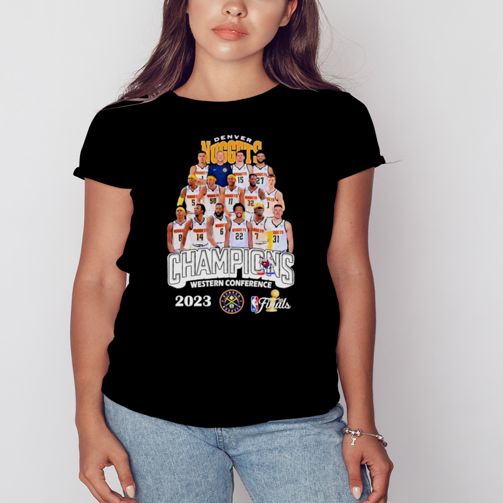 Cheap 2023 NBA Playoff Finals Western Conference Champs Denver Nuggets Shirt