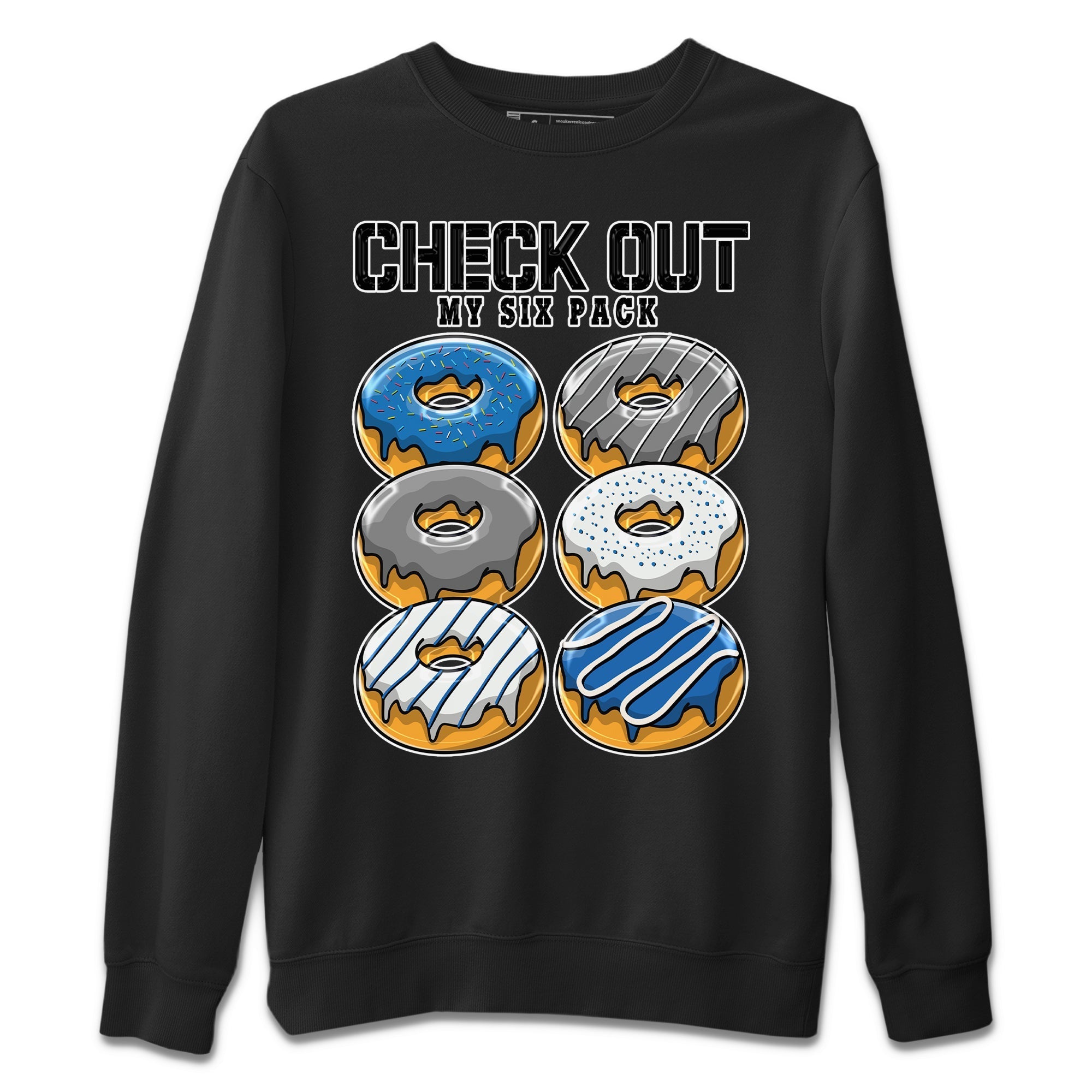 Check Out My Six Pack Unisex Sweater – Air Jordan 1 True Blue, Sneakers Matching Sweater