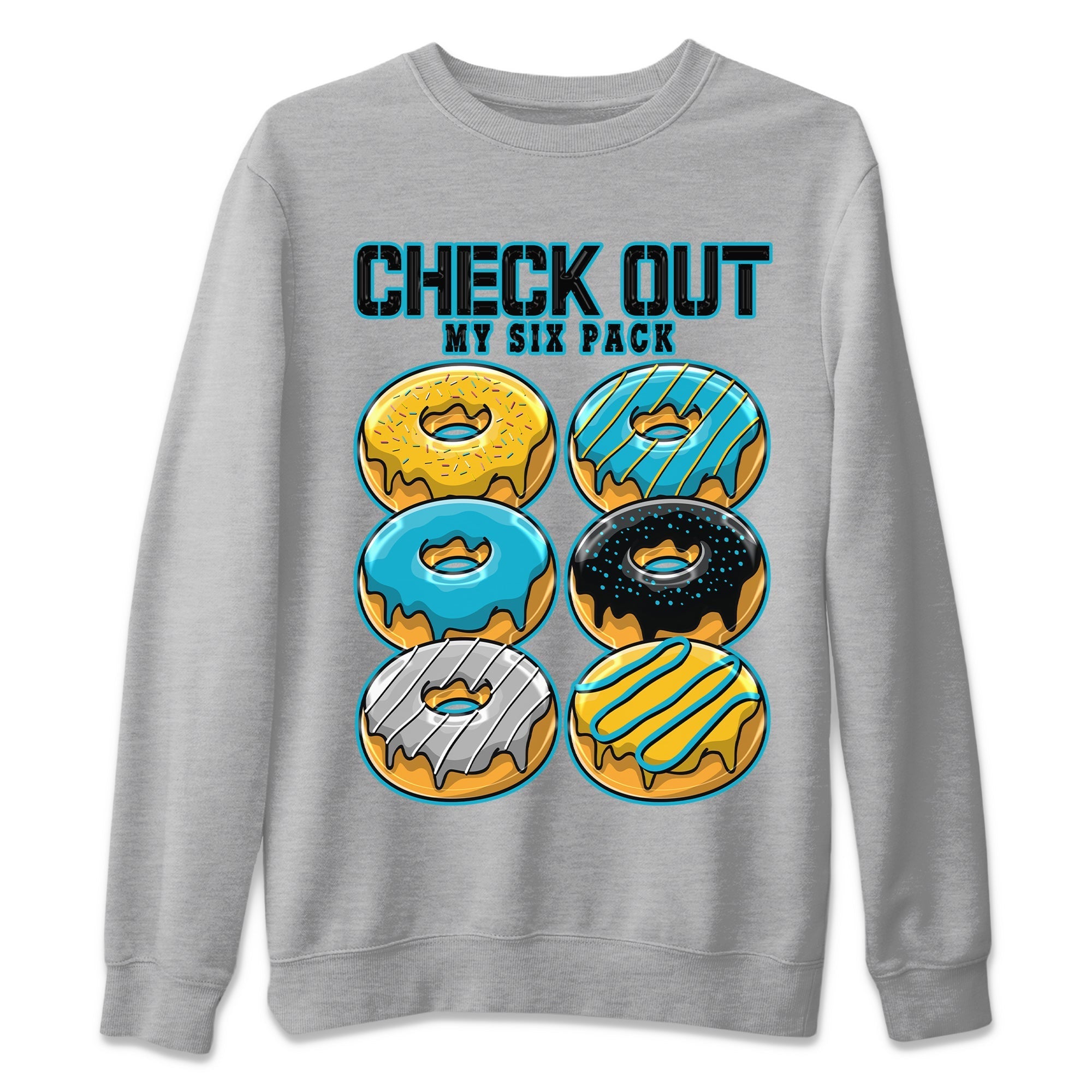 Check Out My Six Pack Unisex Sweater – Air Jordan 5 Aqua, Sneakers Matching Sweater