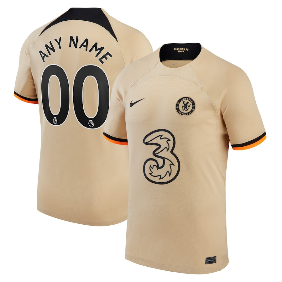 Chelsea 2022/23 Third Custom Men Soccer Jersey – Gold