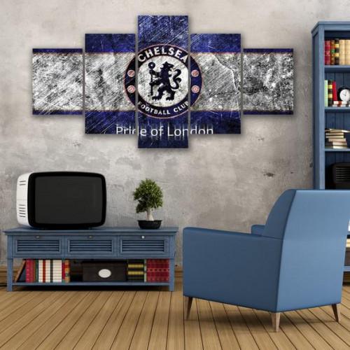 Chelsea FC Football Logo Sport – Canvas Art Wall Decor