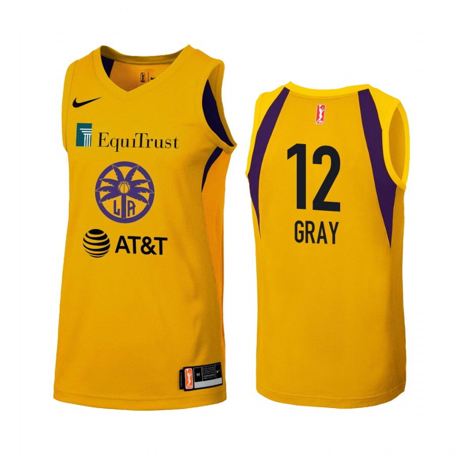 Chelsea Gray WNBA Primary Women's Yellow Jersey