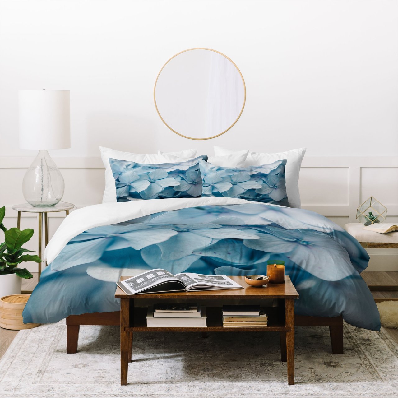 Chelsea Victoria Blue Hydrangeas Duvet Cover Bedding Set