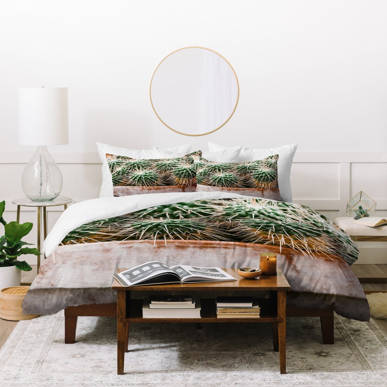 Chelsea Victoria Potted Cactus Duvet Cover Bedding Set