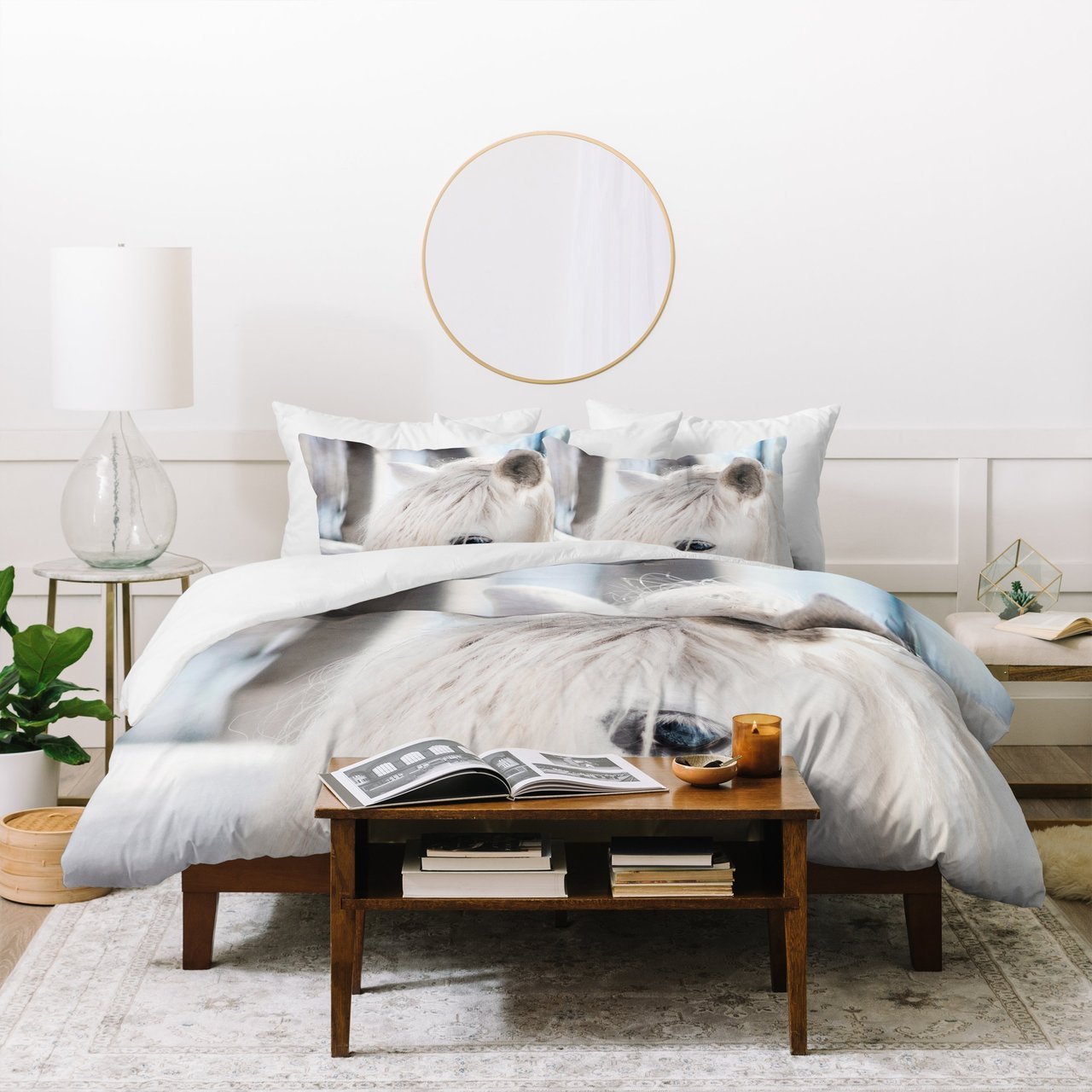 Chelsea Victoria White Knight Duvet Cover Bedding Set