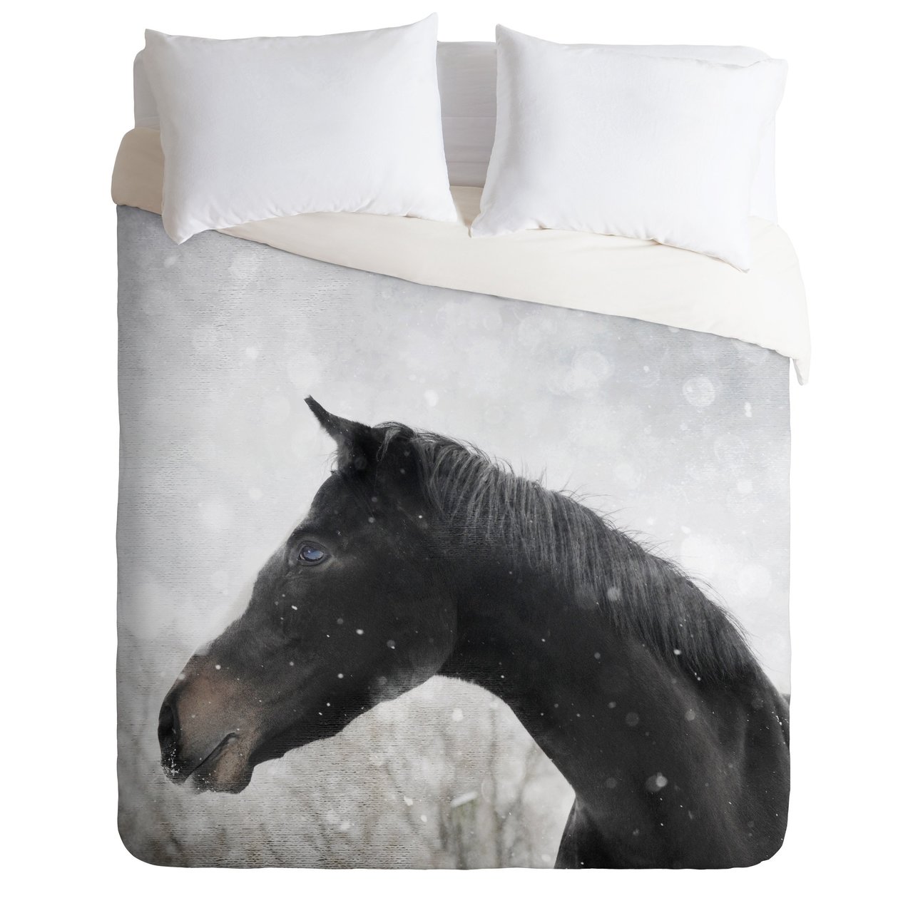 Chelsea Victoria Winter Horse Duvet Cover Bedding Set