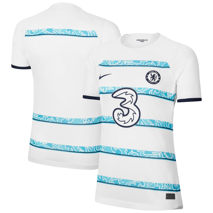 Chelsea Women’s 2022/23 Away Breathe Stadium Blank Soccer Jersey – White