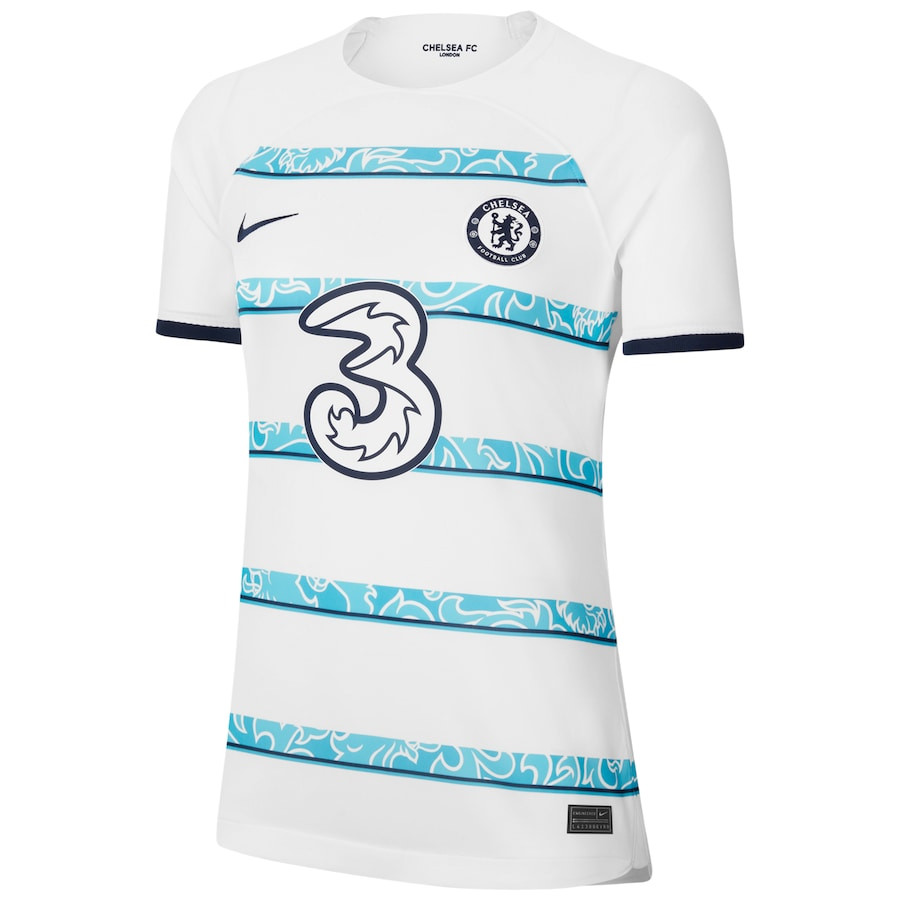 Chelsea Women’s 2022/23 Away Breathe Stadium Custom Soccer Jersey – White