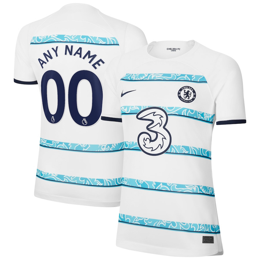 Chelsea Women’s 2022/23 Away Breathe Stadium Custom Soccer Jersey – White