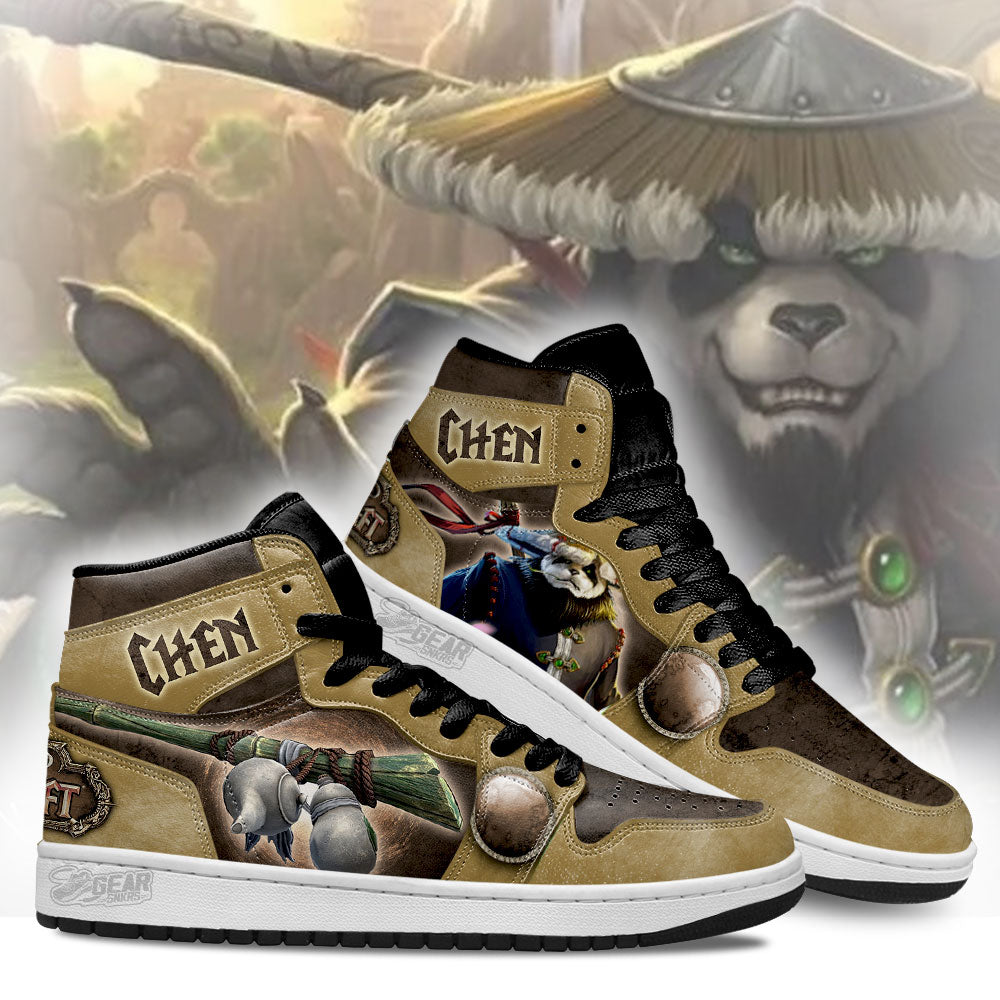Chen World of Warcraft JD Sneakers Shoes For Fans, Air Jordan Hightop