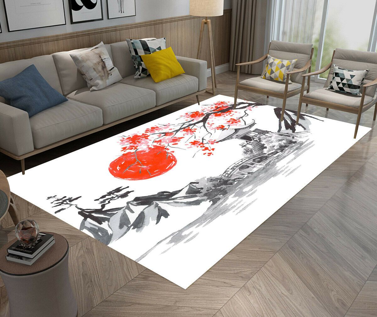 Cherry Blossom Sun Limited Edition Rectangle Rug